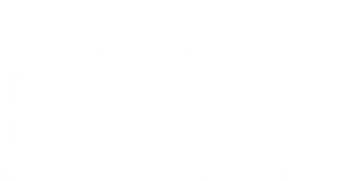 Logo Peluquería Piluka blanco